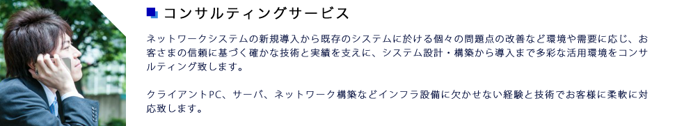 コンサルティングサービス