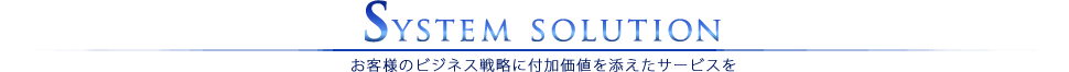 システムソリューションタイトル